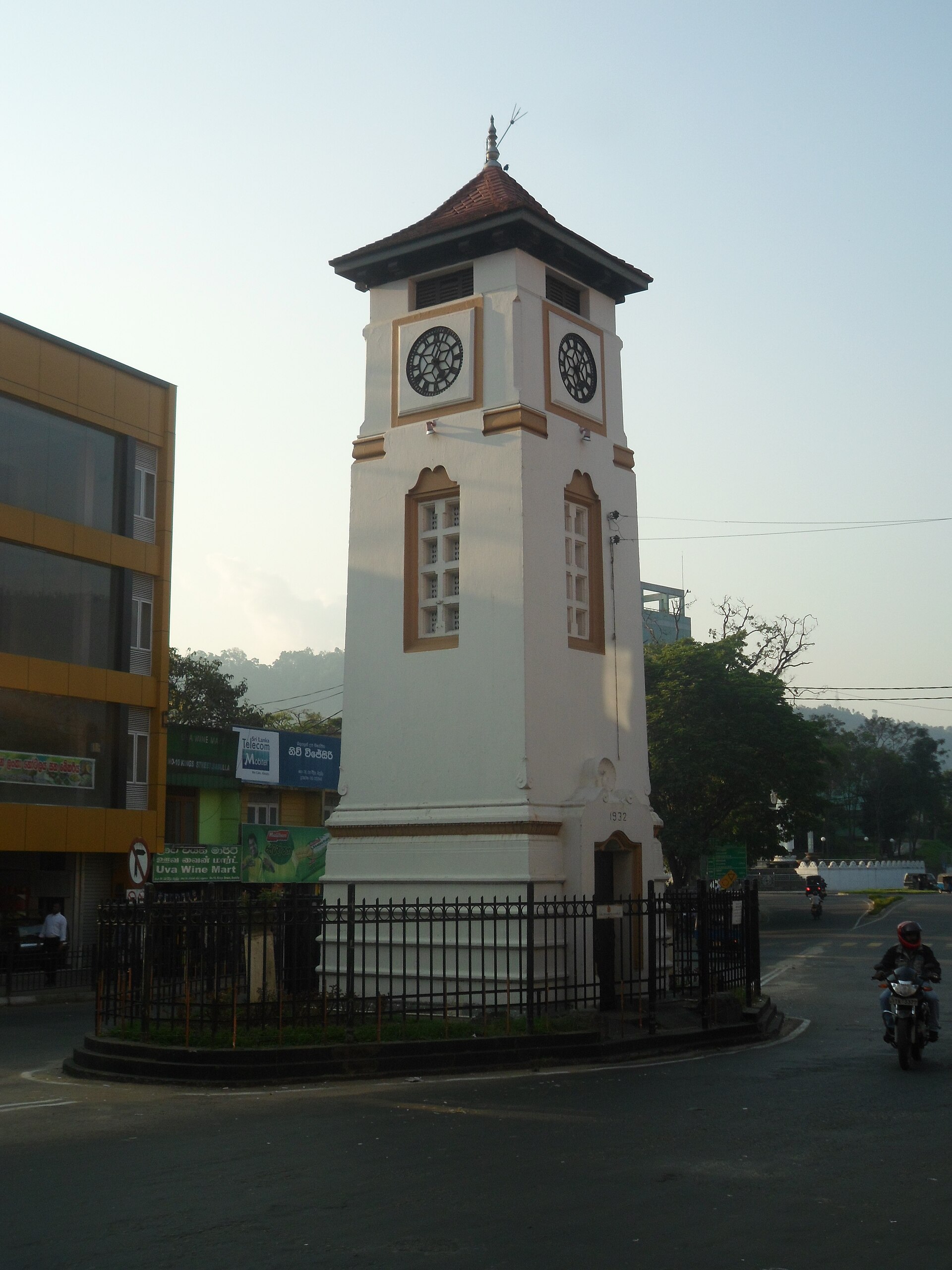 Badulla Clock Tower, the landmark at the heart of Badulla town
