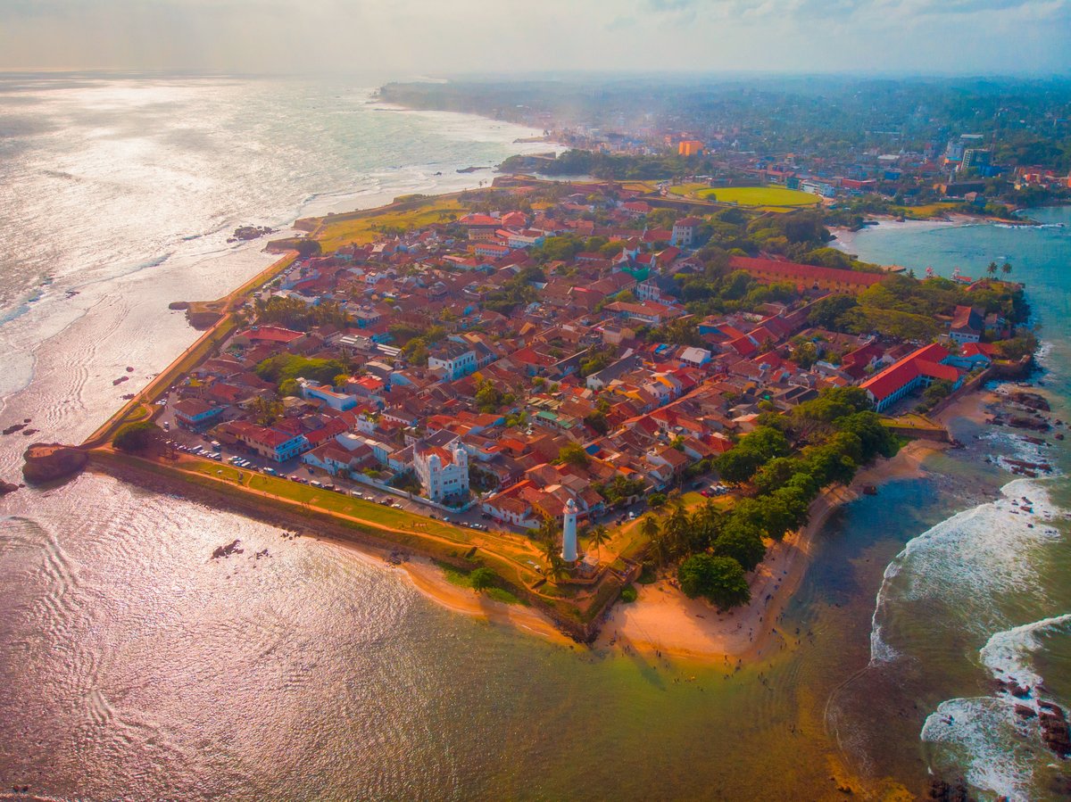 Aerial view of Galle Fort, Sri Lanka