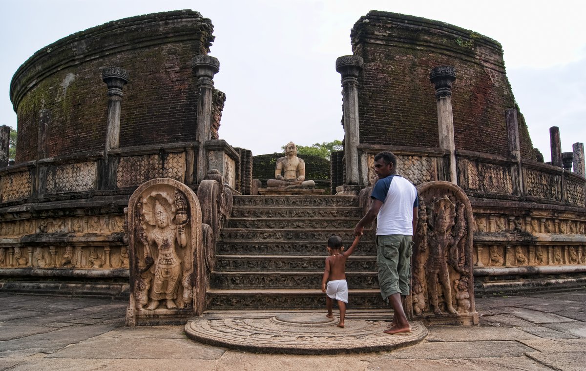 Vatadage at the ancient city of Polonnaruwa, Sri Lanka