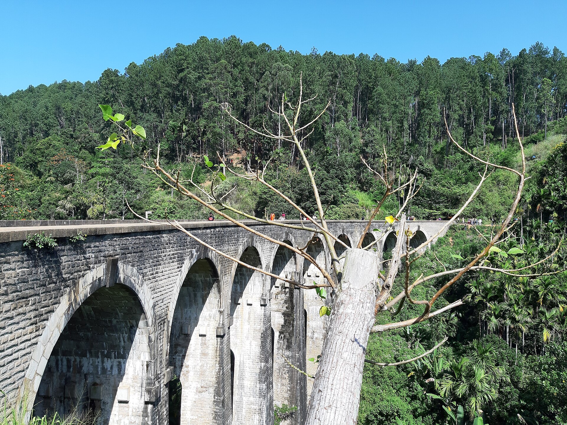The Nine Arch Bridge near Ella, reached on foot from the village โ the easy payoff of the hill-country leg
